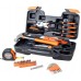 Cartman Orange 39-Piece Tool Set - General Household Hand Tool Kit with Plastic Toolbox Storage Case