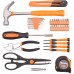 Cartman Orange 39-Piece Tool Set - General Household Hand Tool Kit with Plastic Toolbox Storage Case